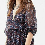 Urban Outfitters ✨ UO Cheetah Print Chiffon Mini Sz Medium Dress✨ Photo 0