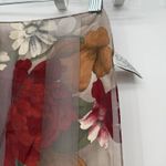 Liz Claiborne Multicolor Floral Striped Silk Long Rectangle Scarf Accessory Y2k Photo 9