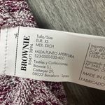 Brownie Pink Metallic Knit Side Slit Skirt Size XS Photo 6