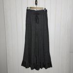 Halara Grey Wide Leg Lounge Pants Ruffle Trim Drawstring Sz L Photo 1