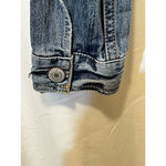 American Eagle Distressed Denim Jean Jacket Blue Women’s Size M Photo 5