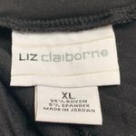 Liz Claiborne Soft Jersey Stretch Mid Rise Maxi Skirt (Sz XL) Black Photo 4