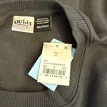 Ouija Women’s Medium Charcoal Gray Long Sleeve Crewneck Sweatshirt Cozy Goth New Photo 6