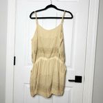 Freeway Apparel Freeway Sz Large Cream Beaded Sequin Sleeveless Strappy Dressy Romper Photo 6