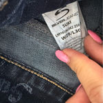 Silver Jeans  Co. Suki Mid-Rise Bootcut Jean Dark‎ Wash Embroidered Pocket 28X30 Photo 7