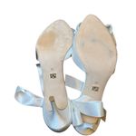 Badgley Mischka  Neryssa White Satin Sandals Photo 10