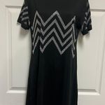 UNBRANDED Black Rhinestones Sequin T Shirt Dress Size L Photo 2