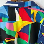 Ralph Lauren  women’s S print crepe women’s shirt blouse geometric modern bright Photo 7