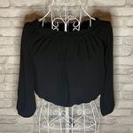 Brandy Melville Black Crop Top Blouse- One Size XS Or Small Photo 0