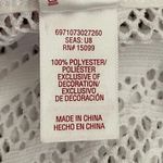 Bongo White Summer Overlay Beach V-neck Elastic Waist Kaftan Cover Up SZ XL Photo 8