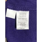 Loft Ann Taylor  Purple Ribbed Cotton Tank Top Chain Lace Accent Bow Women XL NWT Photo 7