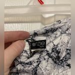 Onzie  Black & White Marble Print High Rise Capri Leggings Photo 3