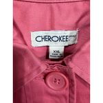 Cherokee  Coral Button‎ Front Utility Jacket Stretch Cotton Women's XXL Y2K Style Photo 1