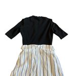 Maje  Trompe-L’Oeil Striped Dress Mixed Media Stretch Illusion Size 36 Small Photo 7