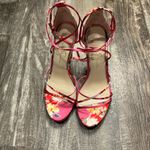Jessica Simpson Vibrant Pink Floral Heels Size 8.5 Photo 10