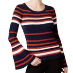 Bar III Bell Sleeve Striped Ribbed Sweater size Medium Photo 0