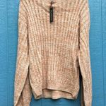 BLANK NYC Heather Ribbed Crew Neck Sweater L NWT Photo 1