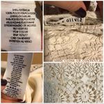 Alice + Olivia  OFF WHITE CROCHET LACE "GRETCHEN" MAXI TUNIC AND CAMI (M) Photo 10