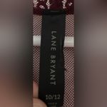 Lane Bryant  Medium-Sleeve Lace Embroidered Mesh Duster in Winetasting;size 10\12 Photo 2