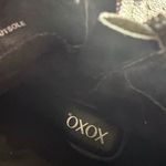 XOXO  Black Combat Boots with Chain Accent Photo 5