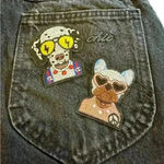 Chic Jeans VTG 80s Chic Black Denim Cutoff Shorts 27” Waist Relaxed Western Grunge Photo 1