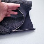 Mara Hoffman Mara Huffman Black Metallic Knit Ribbed Bodycon Dress with Zipper Details Photo 6