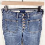 Anthropologie Pilcro High-Rise Denim Legging Button Fly Patch Pocket Size 27 Photo 4