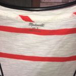 Madewell  Whisper Red Striped V Neck Tee crewneck bright ivory/red size s… Photo 6