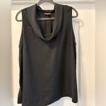 Vince Camuto Luxe Crepe De Chine Elegant Black Sleeveless Top Size 1X Photo 1