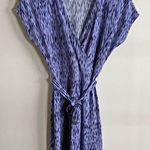 Nine West purple ikat abstract mini dress with belt career chic Photo 0