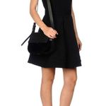 Lia Numa Burgundy Italy Leather Suede Flap Front Shoulder Crossbody Bag Purse Red Photo 7