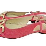 *Dolce Vita Ramano Flats Womens Size 10 Pink Coral Suede Leather Acadamia Career Photo 4