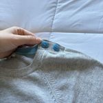 American Eagle Vintage 90s Y2K  Womens Size Large Gray Blue Crew Neck Sweater Photo 2