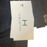 H by Halston NWT  Black Sheer Ruffled Mini Dress Flare Sleeve Waist Tie Size 6 Photo 6