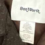 Bon Worth Blazer Jacket Womens Brown Snap Front Wool Blend Size PM Petite NWOT Photo 1