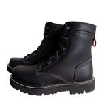 Wolverine NWOB Revival Stacked Heel Soft Toe Boot Women's 7 Black Leather Work Photo 1