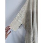 Marla Wynne Tan Boxy Cardigan Poncho Open Front w Pockets Size M/L Linen Blend Size L Photo 7