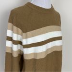 Michael Kors  Wool Alpaca Blend Crewneck Cream and Tan Sweater Size XL Photo 2