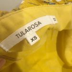 Tularosa Lily Midi Dress Tiered Ruffle Yellow Floral size XS Off Shoulder Garden Photo 5