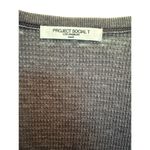 Project Social T Women's Most Wanted Burnout Henley Tee Sz S Purple Ribbed NWOT Photo 3