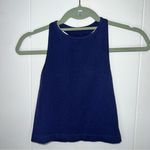 Free People Intimately  Size XS/S Navy Ribbed Tank Photo 0