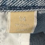 Michael Kors Jean Skirt Womens 14 Blue Denim Mini Button Front Casual Timeless Photo 9