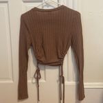 Windsor Brown Cinched Crop Top Photo 1