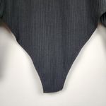 Forever 21  Plus Bodysuit Ribbed Black Knit Puff Long Sleeve NWT Size 2X Photo 11