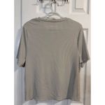 Ribbed Knit‎ Top Short Sleeve Crew Neck Casual T Photo 3