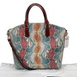 Brahmin NEW  Large Duxbury Satchel Bag Multi Dawson Leather Texture Photo 0