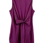 l*space L Seaview Mini Dress Twist Front Crew Neck Chic 100% Cotton Pink Small Photo 1