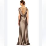 Vera Wang Silk cowl neck Dress Size 2 in champagne floor length cocktail party Photo 2