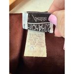 R & M Richards Brown Floral Velvet Button Front Tunic Top & Pants Set Women's 8P Photo 6