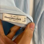 Abercrombie & Fitch NWOT A&F Long Sleeve baby blue ribbed top Photo 3